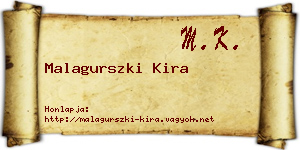 Malagurszki Kira névjegykártya